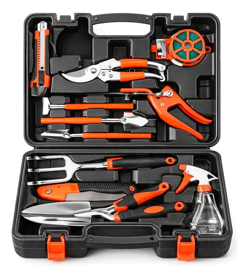 Set de herramientas de jardinería 13 piezas en valija
